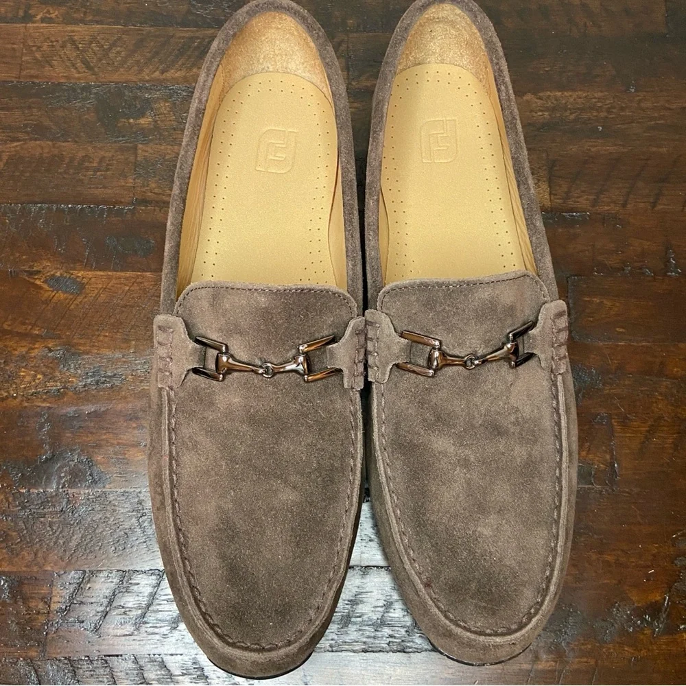 FootJoy Club Casuals Suede Loafer Suede Brown Men’s 13
